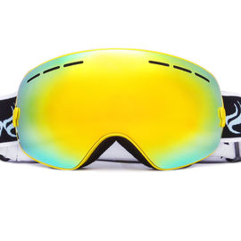 Low Profile Mirrored Ski Goggles UV400 Protection Quick Lens Replacement supplier