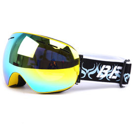 Low Profile Mirrored Ski Goggles UV400 Protection Quick Lens Replacement supplier