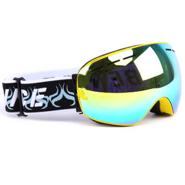 Low Profile Mirrored Ski Goggles UV400 Protection Quick Lens Replacement supplier