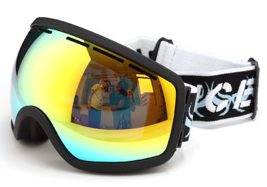 Ladies Adult Ski Goggles For Glasses Wearers TPU Frameless Flexible Customized Color supplier