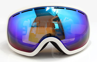 High Tech Mirrored Ski Goggles , Frameless Ski Goggles Low Light Transmission supplier