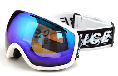 High Tech Mirrored Ski Goggles , Frameless Ski Goggles Low Light Transmission supplier