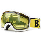 Yellow Color Mirrored Ski Sunglasses Soft Tpu Frame Material Optically Precise supplier