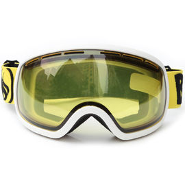 Yellow Color Mirrored Ski Sunglasses Soft Tpu Frame Material Optically Precise supplier