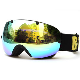 Anti Glare Ski Goggles UV400 Protection With Oversized Double Spherical Lens supplier