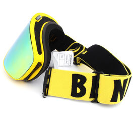Red Color Ski Goggles High Clear Vision Dual Layer Polycarbonate Lens Material supplier