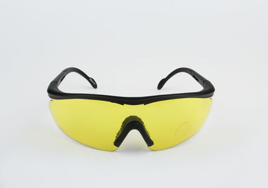 Yellow Mirrored Safety Glasses , Ultraviolet Protection Glasses Durable Flexible supplier