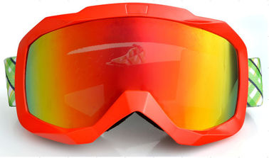 Spherical Design Ski Goggles Anti Slip Strap High Toughness Frame UV Protection supplier