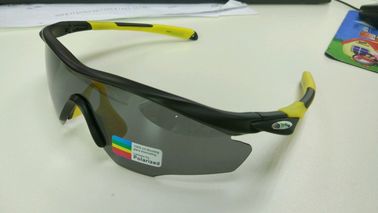 Windproof Sport Sunglasses Comfortable Nose Pads For Bike Riding / Fishing supplier