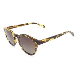 Round Fashion Sunglasses Polarized Tortoise Acetate Sunglasses For Eye Protect supplier
