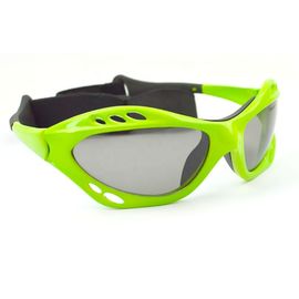 Green Color Watersports Sunglasses Black Rubber Nose Pad Customized Logo supplier