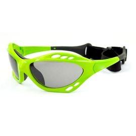 Green Color Watersports Sunglasses Black Rubber Nose Pad Customized Logo supplier