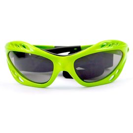 Green Color Watersports Sunglasses Black Rubber Nose Pad Customized Logo supplier