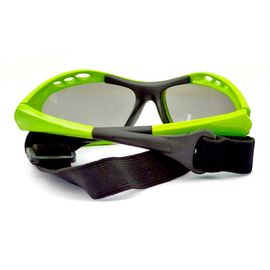Green Color Watersports Sunglasses Black Rubber Nose Pad Customized Logo supplier