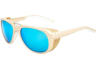 Modern Shape Mountaineering Sunglasses Anti Reflective Customized Lens Color supplier