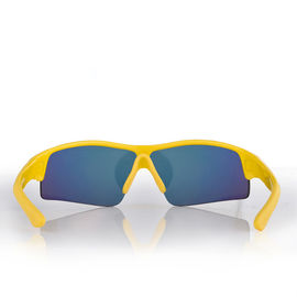Yellow Color Polarized Sunglasses Interchangeable PC Lens Anti Slip Silicone Arm Tip supplier