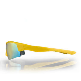 Yellow Color Polarized Sunglasses Interchangeable PC Lens Anti Slip Silicone Arm Tip supplier