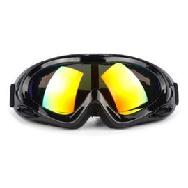 Elastic Strap Vintage Moto Goggles , Motocross Roll Off Goggles Good Toughness supplier