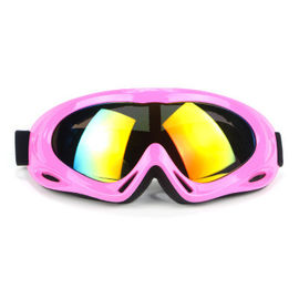 Elastic Strap Vintage Moto Goggles , Motocross Roll Off Goggles Good Toughness supplier