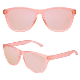 Pink Color Lifestyle Sunglasses Fancy With Integrated Injection Nose Pads supplier