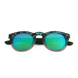 Special Shape Lifestyle Sunglasses Pc Frame Colored Wooden Temple Material supplier