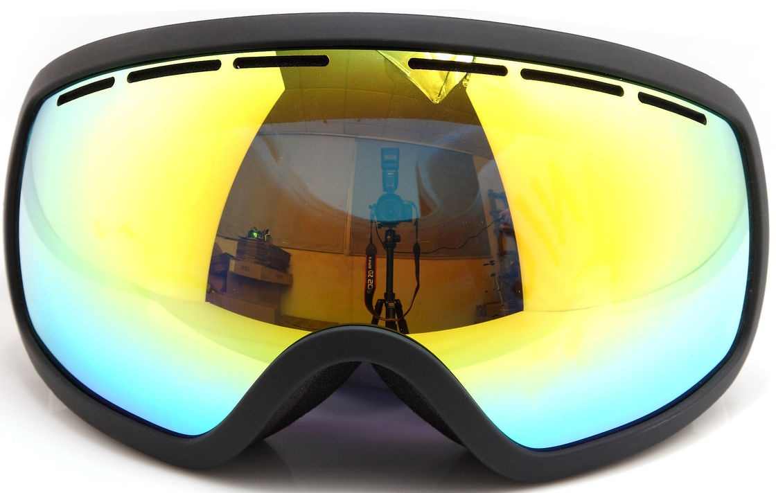 Ladies Adult Ski Goggles For Glasses Wearers TPU Frameless Flexible Customized Color supplier
