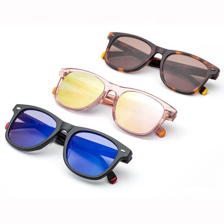 OEM Square Lifestyle Sunglasses Polarized Custom Actetate Sunglasses supplier