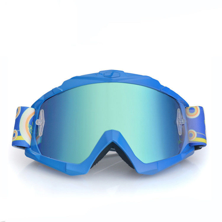 Comfortable Motocross Goggles UV400 Protection With Anti Slip Silicone Strap supplier