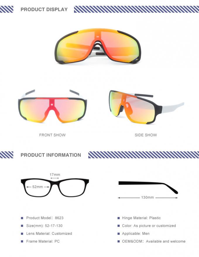 Anti Scratches Polarized Sunglasses Size 52 * 17 * 130mm OEM / ODM